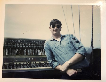 Dwain Asberry in the U.S. Navy