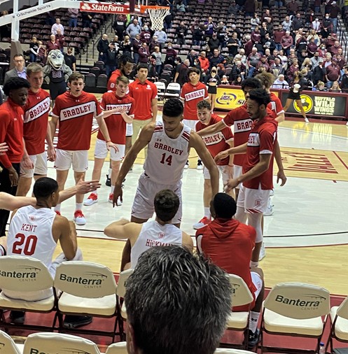 Malevy Lyons at Bradley vs. SIU Game